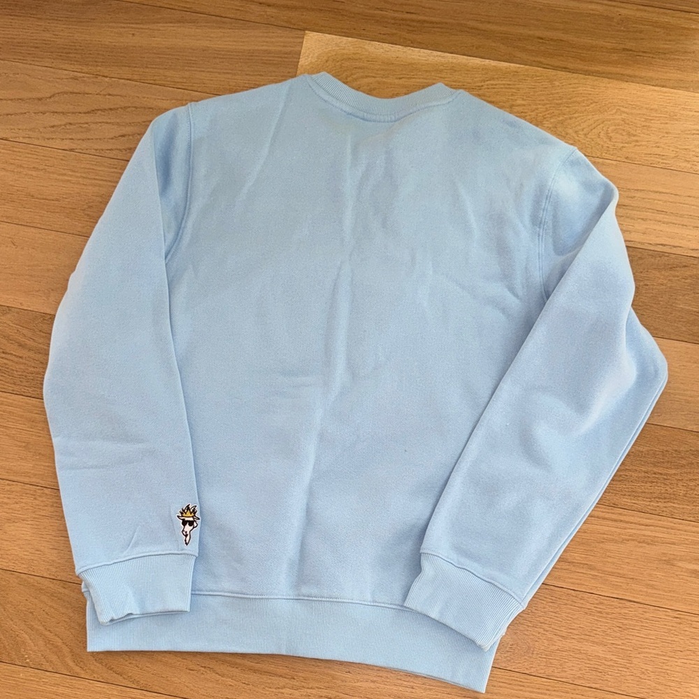 GOAT USA BRAND NEW Light Blue Men's Sweatshirt Sz Sm - Picture 9 of 13